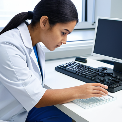 Home 27 A professional medical laboratory scientist in a pristine, white lab coat over modest, professional clothing, meticulously analyzing samples using advanced diagnostic equipment in a clean, brightly lit modern laboratory. The setting emphasizes precision and scientific rigor, with a focus on cutting-edge technology. Fully clothed, appropriate attire, safe for work, perfect anatomy, correct proportions, natural pose, well-formed hands, proper finger count, natural body proportions, professional photography, high quality, modest, family-friendly.